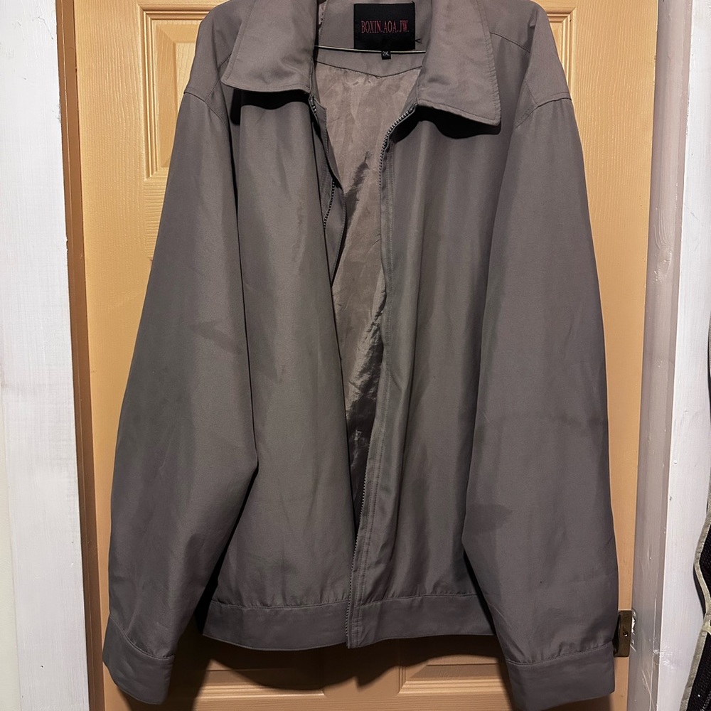 #F-1 Gray Men's Jacket Size 2XL